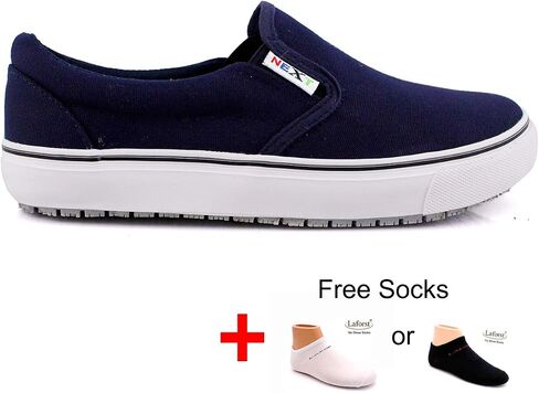 Laforst Nextgen Footwear Womens Sunbrella Nonslip Waitress Server Slip On Flat in Saudi Arabia