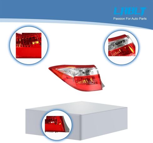 Red Clear Tail Light Signal Lamp Outer Driver Side Replacement for 2014-2016 Corolla in Saudi Arabia