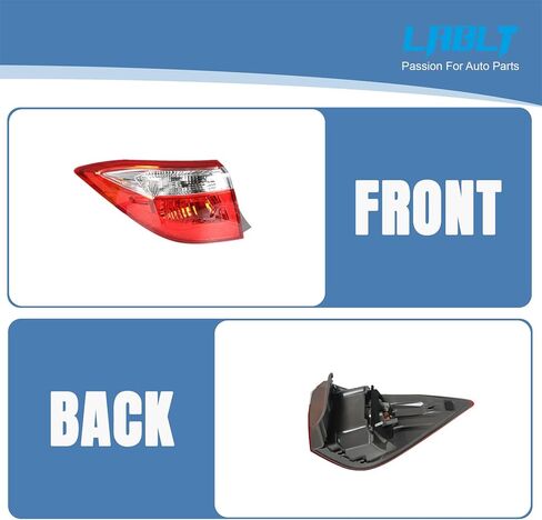 Red Clear Tail Light Signal Lamp Outer Driver Side Replacement for 2014-2016 Corolla in Saudi Arabia