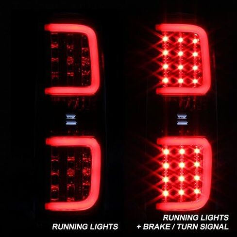 Akkon - للفترة 2009-2014 Ford F150 بيك آب شاحنة سوداء LED LED الأنبوب مصابيح الفرامل in Saudi Arabia