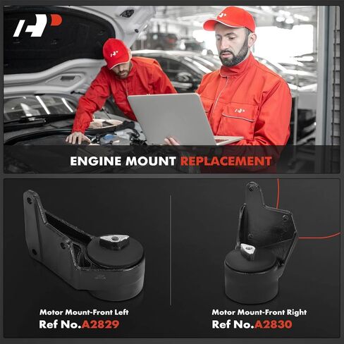 A-Premium 2PCS Front Left and Right Engine Motor Mount Kit Compatible with Dodge Ram 1500 1994-2002, Ram 2500 1994-2002, Ram 3500 1994-2002, 3.9L 5.2L 5.9L 8.0L, Replace# 52018235AB, 52020326 in Saudi Arabia