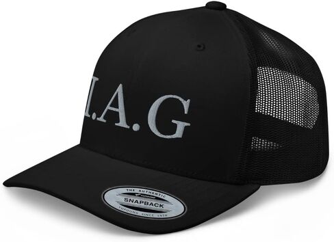 IAG Silver Trucker Hat Mid Crown Curved Bill Ivan Archivaldo Guzman Chapito JGL 701 Cap in Saudi Arabia