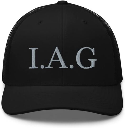 IAG Silver Trucker Hat Mid Crown Curved Bill Ivan Archivaldo Guzman Chapito JGL 701 Cap in Saudi Arabia