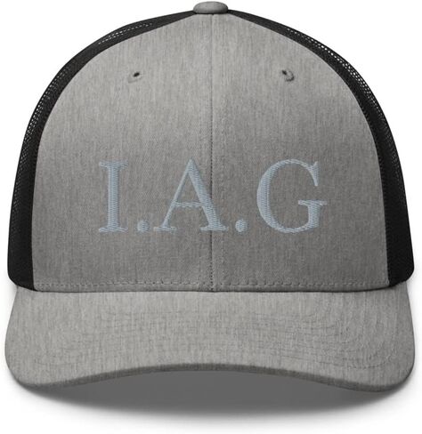 IAG Silver Trucker Hat Mid Crown Curved Bill Ivan Archivaldo Guzman Chapito JGL 701 Cap in Saudi Arabia