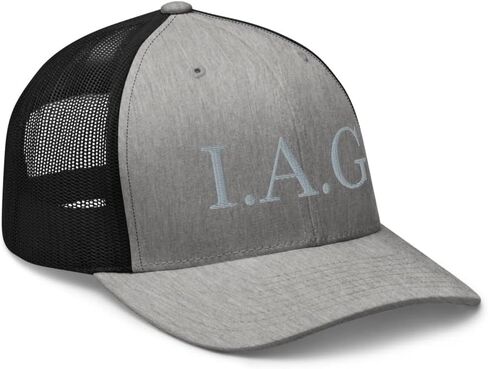 IAG Silver Trucker Hat Mid Crown Curved Bill Ivan Archivaldo Guzman Chapito JGL 701 Cap in Saudi Arabia