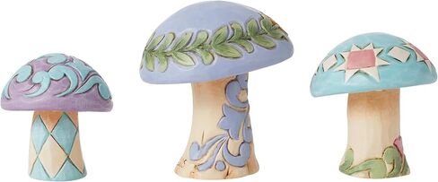 Enesco Jim Shore Heartwood Creek Nature's Meadows Meadurooms Miniature تمثال 3pc مجموعة الراتنجات الحجرية مرسومة باليد مصنوعة من التماثيل الزخرفية الصغيرة التماثيل الصغيرة تمثال ديكور المنزل ، 2.5 بوصة in Saudi Arabia