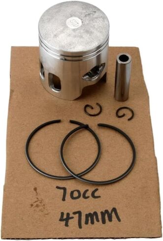 Scooter Piston Kit 40mm 47mm Compatible With Breeze Jog Z Neos Vino Why Zest 50cc 70cc Motorcycle Engine Parts(70cc 47mm) in Saudi Arabia