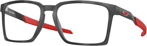 Oakley OX8055 Eyeglasses Bundle: OX 8055 EXCHANGE 805504 Satin Black and Large Black leash Accessory kit in Saudi Arabia