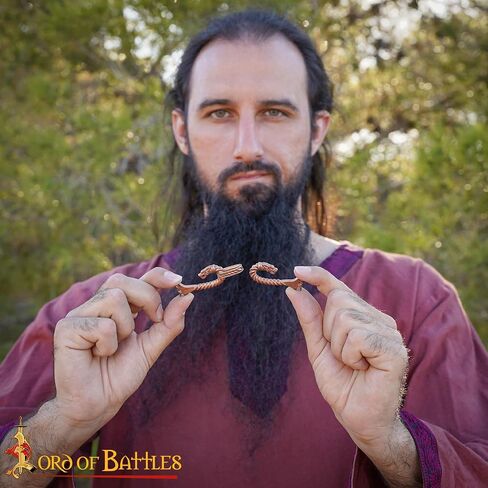 Lord of Battles Medieval Cloak Pin (Made of Bronze) | Viking Celtic Brooch Pin Dragon Design Hook for Cloak Scarf, Shawl | Handmade Cloak Clasp Lost-Wax Cast Bronze in Saudi Arabia