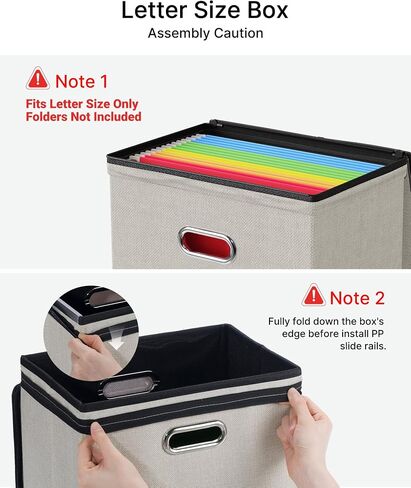 Oterri File Organizer Boxes with Lids, File Box with Mesh Pockets, Document Organizer Box for Letter Size Folders, Zippers Important Document Organizer (Dark Blue, Small-1 Pack Without Folders) in Saudi Arabia