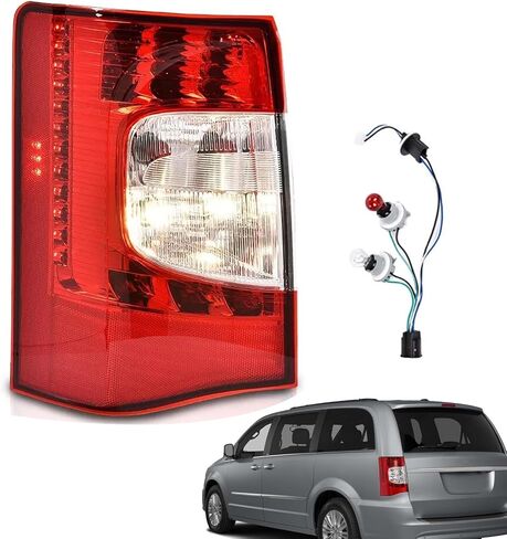 لعام 2011 2012 2013 2014 2015 2016 Chrysler Town & Country Tail Lights w/LED LED Halogen Assembly for 11-16 Town and Country Leachs Brake Brake Lamps ، LH Driver Side CH2800198 in Saudi Arabia