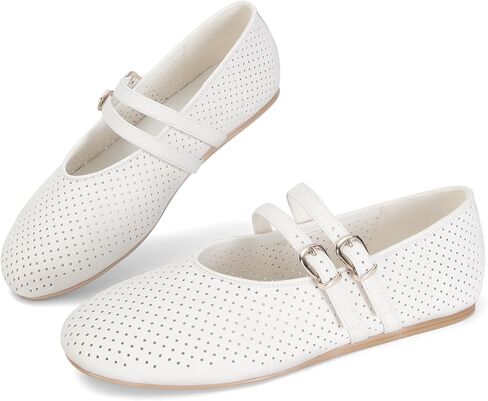 SOVANYOU Ballet Flats for Women Mary Jane Shoes Ballerina Flats Comfortable Breathable Mesh Dress Shoes for Women for Casual Dressy in Saudi Arabia