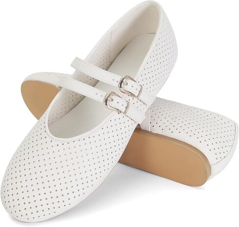 SOVANYOU Ballet Flats for Women Mary Jane Shoes Ballerina Flats Comfortable Breathable Mesh Dress Shoes for Women for Casual Dressy in Saudi Arabia