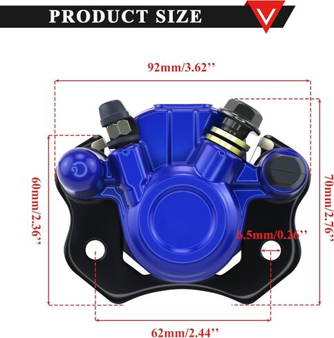 Chinese ATV Rear Front Brake Caliper, PRO BAT Brake Front Rear Caliper for 50cc 70cc 90cc 110cc 125cc 150c 200cc 250cc ATV Quad Taotao Roketa Sunl Go Kart Baja Kinroad SSR Minimot in Saudi Arabia