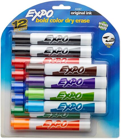 EXPO Original Dry Erase Markers, Chisel Tip, Red, 12-Count in Kuwait