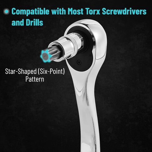 Bates- Torx Bit Socket Set, 13 pcs, TT8-TT60, 1/4" 3/8" & 1/2" Drive, Silver, Tamper Proof Torx Bit Set, Torx Bit Socket Set, Star Bit Socket Set, Security Torx Bit Set, Impact Torx Socket Set in Saudi Arabia
