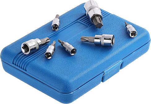 Bates- Torx Bit Socket Set, 13 pcs, TT8-TT60, 1/4" 3/8" & 1/2" Drive, Silver, Tamper Proof Torx Bit Set, Torx Bit Socket Set, Star Bit Socket Set, Security Torx Bit Set, Impact Torx Socket Set in Saudi Arabia