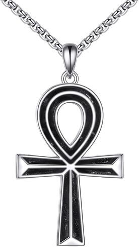 Gothic Sword Necklace 925 Sterling Silver Peace Sign Pendant Wings Jewelry Birthday Gift for Men Women in Saudi Arabia