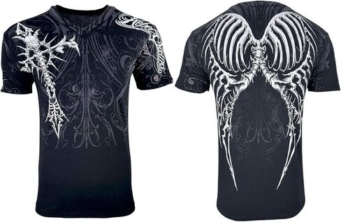 Rebel Saint by Affliction Men's T-Shirt Fracture in Saudi Arabia