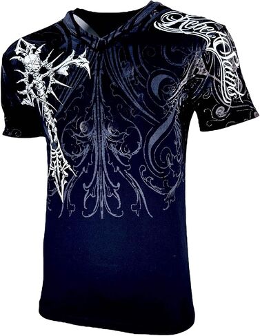 Rebel Saint by Affliction Men's T-Shirt Fracture in Saudi Arabia