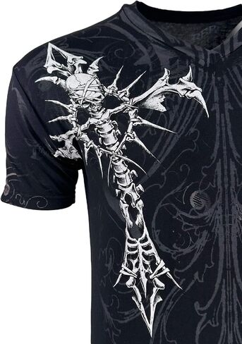 Rebel Saint by Affliction Men's T-Shirt Fracture in Saudi Arabia