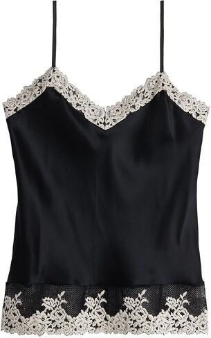 Woman's Pretty Flowers Thin Strap Silk Tank Top in Saudi Arabia