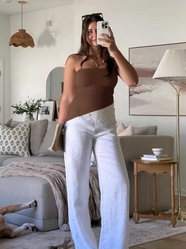 Tankaneo Womens Going Out Tube Top Asymmetrical Strapless Tops Ruched Bandeau Shirts Trendy Y2k Outfits in Saudi Arabia