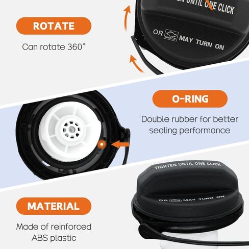 Gas Cap 77300-06040 - Fuel Tank Cap Replacement Compatible with Toyota Camry 4Runner Avalon Corolla Highlander Sienna Tacoma Tundra FJ Land Cruiser Matrix Rav4 Sequoia Yaris Replaces 7730006040 in Kuwait