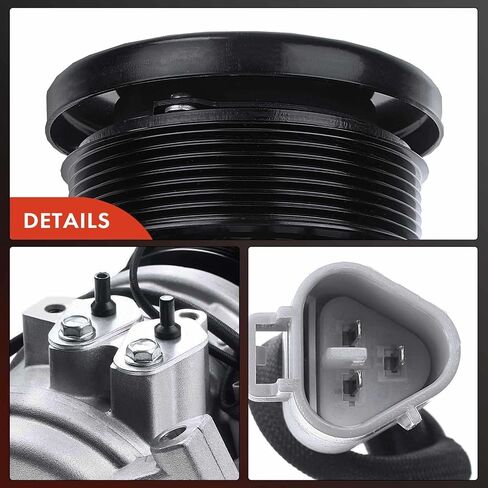 A-Premium Air Conditioner AC Compressor with Clutch Compatible with Toyota Tundra 4.0L 2007-2014, 4Runner 4.0L 2010-2020, FJ Cruiser 4.0L 2010-2014, 7 Grooves in Saudi Arabia