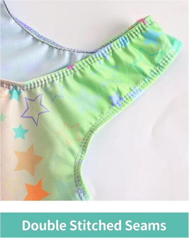 Nymphperi Girls Leotards Gymnastics 2 Pack Rainbow Star Hot Pink Unicorn Biketard for 9-10 Years Old Kids in Saudi Arabia