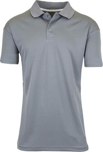 Galaxy by Harvic Men Men's Tagisture Wicking Polo Shirt (S-3XL) in Kuwait