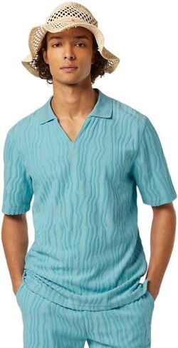 بولو terrycloth المريح في جاكارد كوتون in Kuwait