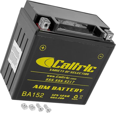 Caltric AGM Battery Compatible with Kawasaki Prairie 650 KVF650-A KVF650-B 4X4 2002 2003 12V 12Ah in Saudi Arabia