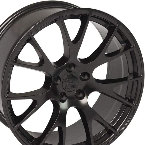 OE Wheels DG15 20 Inch Rim Fits Hellcat Style 5x115 20x10 Satin Black - Hollander 2528 (1) in Saudi Arabia