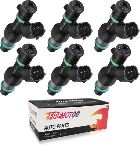 Fuel Injectors Set of 6 Compatible with Infiniti 2015 G25 2011 2012 G37 2010-2013 Replace FBY7030 16600-JK00A 12 Holes in Saudi Arabia