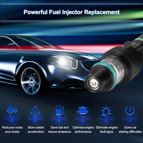 Fuel Injectors Set of 6 Compatible with Infiniti 2015 G25 2011 2012 G37 2010-2013 Replace FBY7030 16600-JK00A 12 Holes in Saudi Arabia