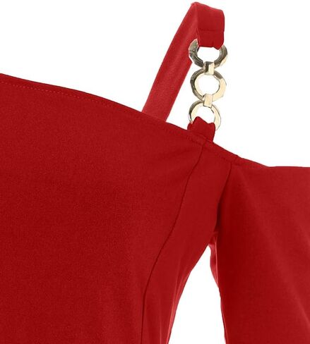 Women Sexy One Shoulder Bodycon Dress Short Sleeve Homecoming Dress Belted Side Slit Party Cocktail Dresses in Kuwait