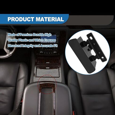 Black Auto Center Console Lid Latch, Compatible with 07-13 Silverado 1500, Suburban, Tahoe, Avalanche,Yukon/XL, Sierra 2500/3500, Replace#924-810, 20864151, 20864153, 20864154 in Saudi Arabia