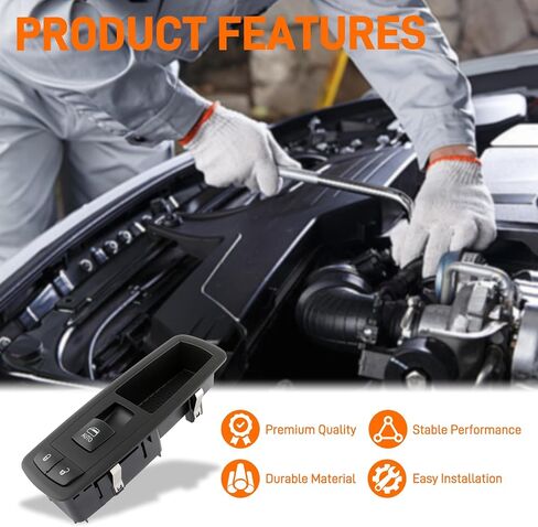 مفتاح نافذة الباب الجانبي للركاب الأمامي متوافق مع Chrysler 200 300 Pacifica Dodge Charger Jeep Cherokee 2015-2020 in Saudi Arabia