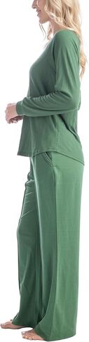 MUK LUKS Quilted Shacket 3 Piece Lounge Set, Long Sleeve T-Shirt, Pajama Pants with Pockets, Matching Jacket in Saudi Arabia