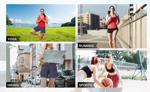 YOYOYOGA Women's Bermuda Shorts with Pockets High Waisted Knee Length Shorts 7" Long Shorts Athletic Walking Casual Workout in Saudi Arabia