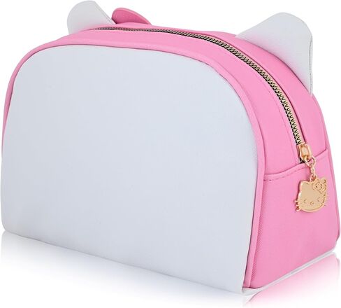 Disney Stitch Makeup Bag for Women | Lilo and Stitch PU Leather Travel Toiletry Bag for Women | Make Up Travel Bag Cosmetic Bag Makeup Pouch in Saudi Arabia
