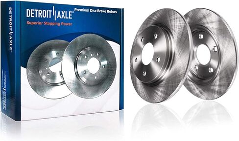 Detroit Axle - مجموعة الفرامل لـ 2.0L 05-13 MAZDA 3 BRAKE ROTORS 2005 2006 2007 2008 2008 2010 2011 2013 Ceramic Brake Pads الأمامية والخلفية in Saudi Arabia