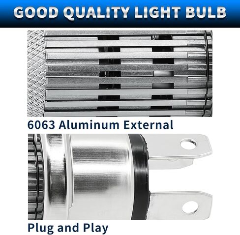H4 Light Motorcycle Light Light Super Bright High Beam 6000K Low Beam 3000K ، 32W Clop and Play Amber and White ، Pack of 1 in Saudi Arabia