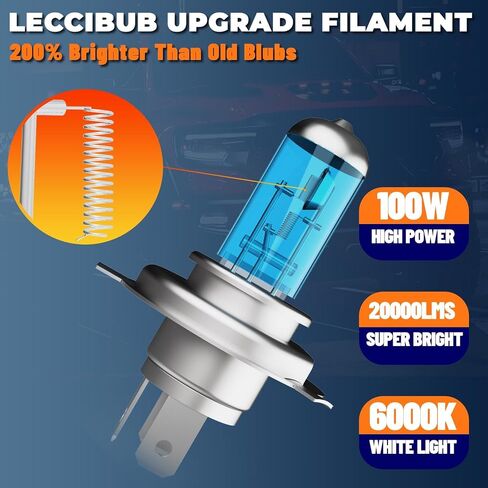 مصابيح المصابيح الأمامية متوافقة مع Mazda Tribute 2001-2006 ، 9003 مصباح أمامي مرتفع Low Low Low Light Light ، Super Bright 6000k أبيض ، قابس ولعب ، حزمة 2 in Kuwait