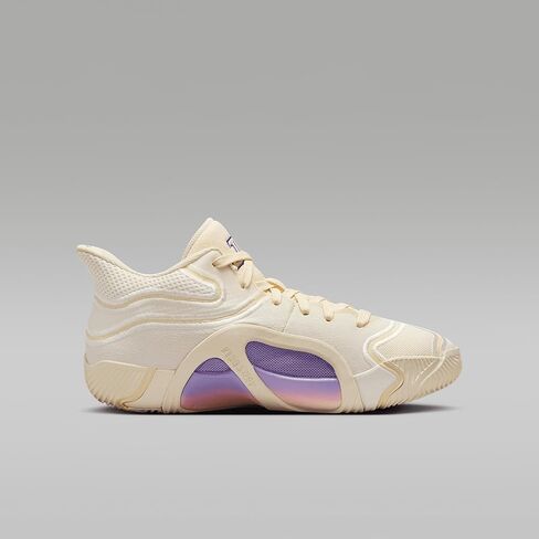 Nike Tatum 3 Big Kids' Basketball Shoes (HV5893-100, Sail/Muslin/Pale Ivory/Dark Iris) in Saudi Arabia