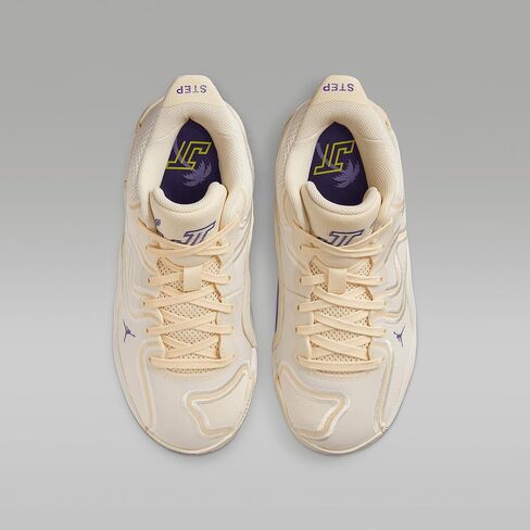 Nike Tatum 3 Big Kids' Basketball Shoes (HV5893-100, Sail/Muslin/Pale Ivory/Dark Iris) in Saudi Arabia