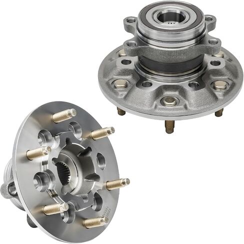 Detroit Axle - Front 2PC Wheel Bearing Hubs لـ 4WD 09-12 Chevrolet Colorado GMC Canyon ، مجموعة مجموعة محمل ومراكز لعجلة 2009 2010 2011 2012 البديل in Saudi Arabia