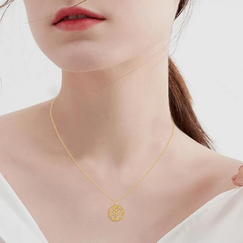KECHO Scotch Thistle Necklace 14k Gold Thistle Flower Pendant Necklace Jewelry Gifts for Women in Saudi Arabia