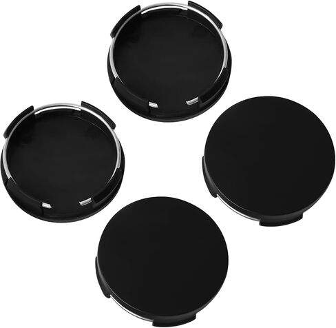 4pcs Center Center Caps ، أغطية مركزية للحافات ، OD 2.36 "ID 2.2" Snap-on Wheel Center Center Caps ، Car Hub Center Center Center Center Center Protectors تناسب معظم السيارات (الطلاء الكهربائي) in Saudi Arabia